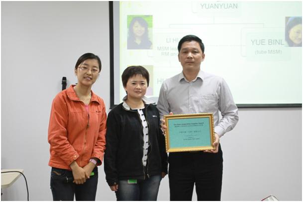 天津bifa·必发喜获“2010年PCC及西青宝洁最佳供给商合作奖”